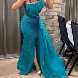 Catwalk Couture | Full Beaded Evening Dress